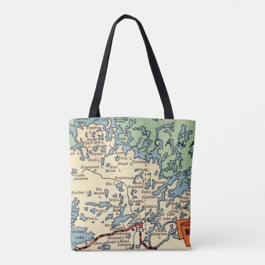 Farbenfrohe Minnesota Tasche an den Seen (Rückseite)