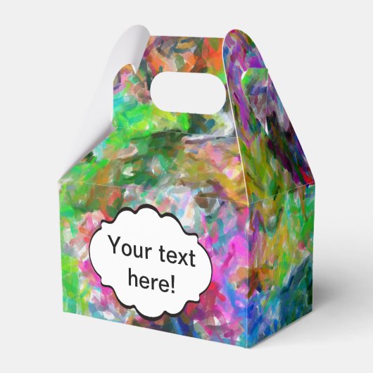 Farbenfrohe Mischung abstraktes Design Geschenkschachtel (Vorderseite)