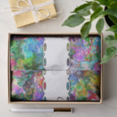 Farbenfrohe Mischung abstraktes Design Seidenpapier (Geschenk)