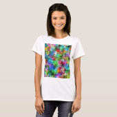 Farbenfrohe Mischung abstraktes Design T-Shirt (Vorne ganz)