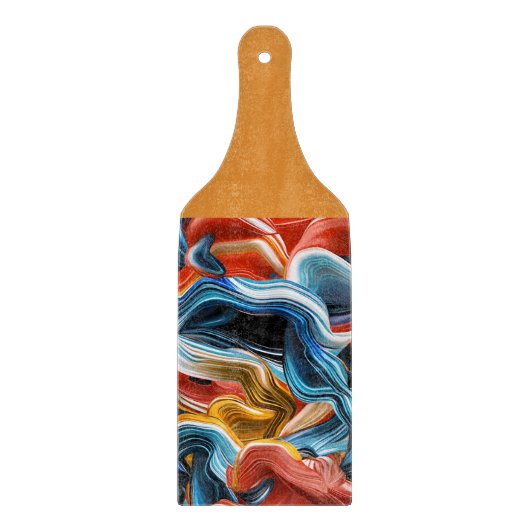 Farbenfrohe Mischung aus farbig blauer Korallenzus Schneidebrett (Vorderseite)