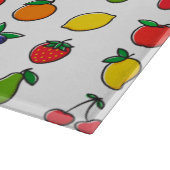 Farbenfrohe Mischung aus Fruchtmuster Schneidebrett (Ecke)