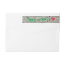 Farbenfrohe Mistletoe Holiday Address Label