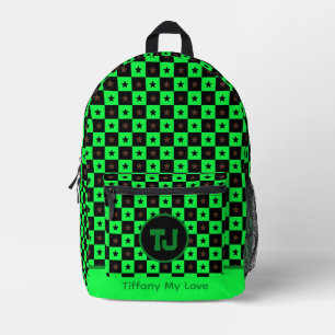 Farbenfrohe Mit Monogramm Backpacker für Schulmädc Bedruckter Rucksack