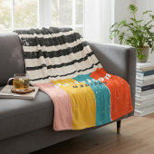 Farbenfrohe Mitte des Abstrakten Personalisierten  Fleecedecke