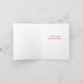 Farbenfrohe Mitte des Jahrhunderts Moderner Lavend Karte (Innenseite)