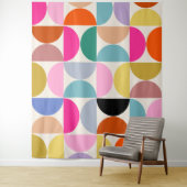 Farbenfrohe Mitte des Jahrhunderts Modernes Abstra Wandteppich (Beispiel)