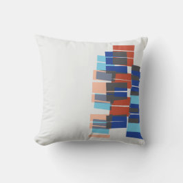 Farbenfrohe Mitte des Jahrhunderts Modernes Art Mu Kissen