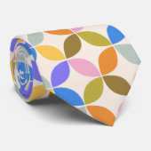 Farbenfrohe Mitte des Jahrhunderts Modernes geomet Krawatte (Gerollt)