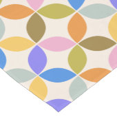 Farbenfrohe Mitte des Jahrhunderts Modernes geomet Kurzer Tischläufer (Ecke)