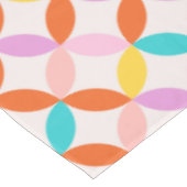 Farbenfrohe Mitte Jahrhundert Modernes Retro Abstr Tischdecke (Schrägansicht)