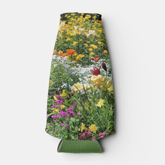 Farbenfrohe Mitte-Sommer-Gärten! Flaschenkühler (Vorderseite)