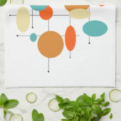 Farbenfrohe Mittelalter Moderne Kreise Geschirrtuch (Gefaltet)