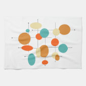 Farbenfrohe Mittelalter Moderne Kreise Geschirrtuch (Horizontal)