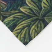 Farbenfrohe, mittelalterliche Drachenburg Fleecedecke (Ecke)