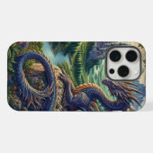 Farbenfrohe, mittelalterliche Drachenburg iPhone Hülle (Rückseite (Horizontal))