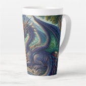 Farbenfrohe, mittelalterliche Drachenburg Milchtasse (Rechte Ecke)