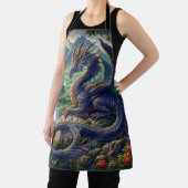 Farbenfrohe, mittelalterliche Drachenburg Schürze (InSitu)