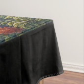 Farbenfrohe, mittelalterliche Drachenburg Tischdecke (Beispiel)