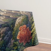 Farbenfrohe, mittelalterliche Drachenburg Tischdecke (Beispiel)