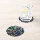 Farbenfrohe, mittelalterliche Drachenburg Untersetzer (Vor Ort)