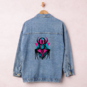 Farbenfrohe mittelalterliche Zombie Jeansjacke (Hangar)