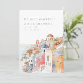 Farbenfrohe Mittelmeerlandschaft Foto Lopitation Ankündigung (Stehend Vorderseite)