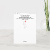 Farbenfrohe Mixed Media Pop Art Dog Grußkarte Dankeskarte (Rückseite)