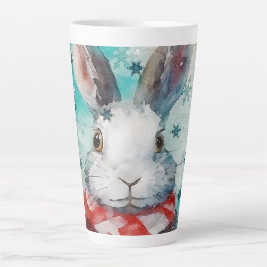 Farbenfrohe Mixed Media Print Holiday Tasse AP448B (Vorderseite)