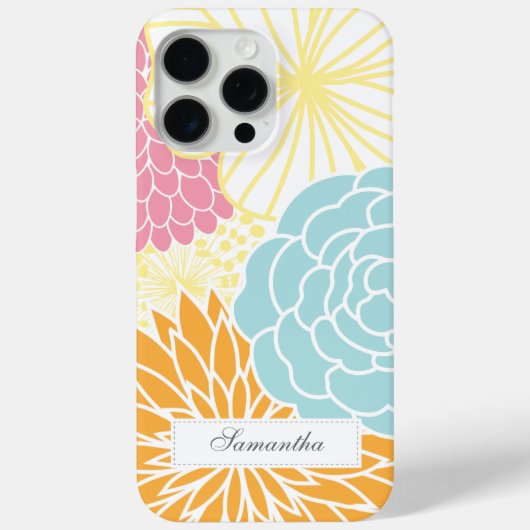 Farbenfrohe Mod Florals Case-Mate iPhone Hülle (Rückseite)