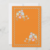 Farbenfrohe Mod-Stickerei Einladung (Rückseite)