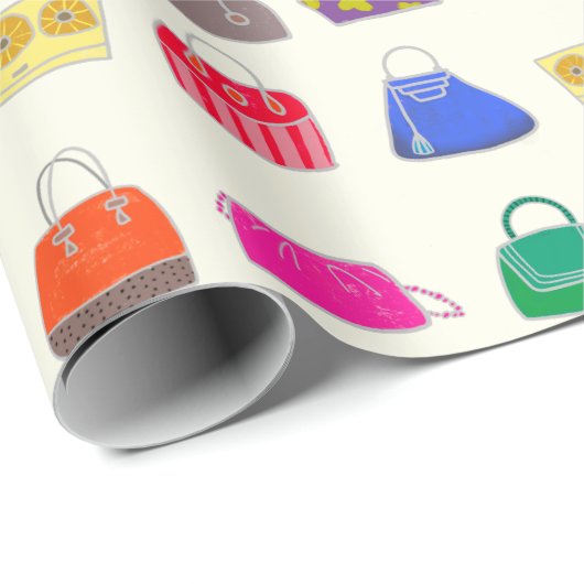 Farbenfrohe Mode Geschenkpapier (Rolleneckpunkt)