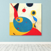 Farbenfrohe moderne Absract #4 Leinwanddruck (Insitu (Holzboden))