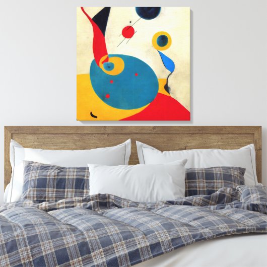 Farbenfrohe moderne Absract #4 Leinwanddruck (Insitu (Schlafzimmer))