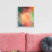 Farbenfrohe moderne Abstrakt Art Rot Blau Grün Leinwanddruck (Insitu (Wohnzimmer))