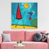 Farbenfrohe Moderne Abstrakt Guten Morgen Leinwanddruck (Insitu (Wohnzimmer))