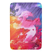 Farbenfrohe, moderne Abstrakte Farbe Badematte (Vorderseite Vertikal)