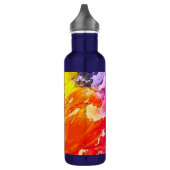 Farbenfrohe, moderne Abstrakte Farbe Edelstahlflasche (Links)