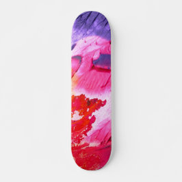 Farbenfrohe, moderne Abstrakte Farbe Skateboard