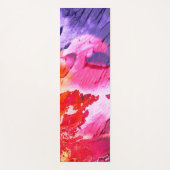 Farbenfrohe, moderne Abstrakte Farbe Yogamatte (Vorderseite)
