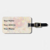 Farbenfrohe, moderne, Abstrakte Farbtupfer Gepäckanhänger (Vorderseite horizontal)