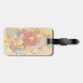 Farbenfrohe, moderne, Abstrakte Farbtupfer Gepäckanhänger (Rückseite horizontal)