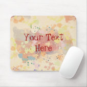 Farbenfrohe, moderne, Abstrakte Farbtupfer Mousepad (Mit Mouse)