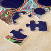 Farbenfrohe moderne Abstrakte Fluid Art Puzzle (Seite)