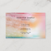 Farbenfrohe moderne Abstrakte Kunst Beruflich Tren Visitenkarte (Rückseite)