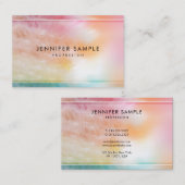 Farbenfrohe moderne Abstrakte Kunst Beruflich Tren Visitenkarte (Vorne/Hinten)