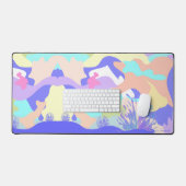 Farbenfrohe moderne Abstrakte Kunst Entspannung Co Schreibtischunterlage (Tastatur & Maus)