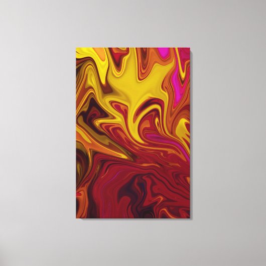 Farbenfrohe moderne Abstrakte Kunst | Leinwand von (Vorderseite)