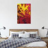 Farbenfrohe moderne Abstrakte Kunst | Leinwand von (Insitu (Schlafzimmer))