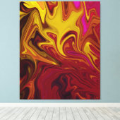 Farbenfrohe moderne Abstrakte Kunst | Leinwand von (Insitu (Holzboden))